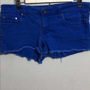Blue shorts
